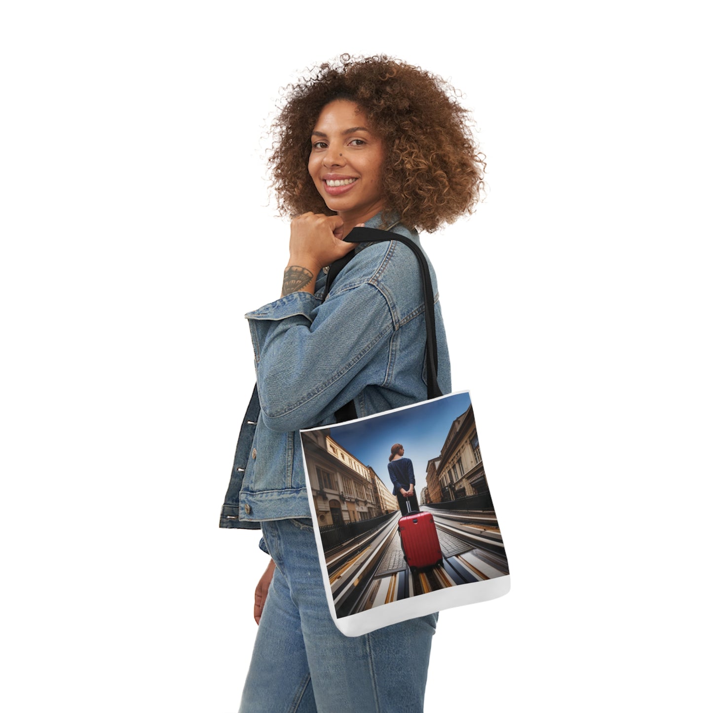 Canvas Tote Bag, 5-Color Straps