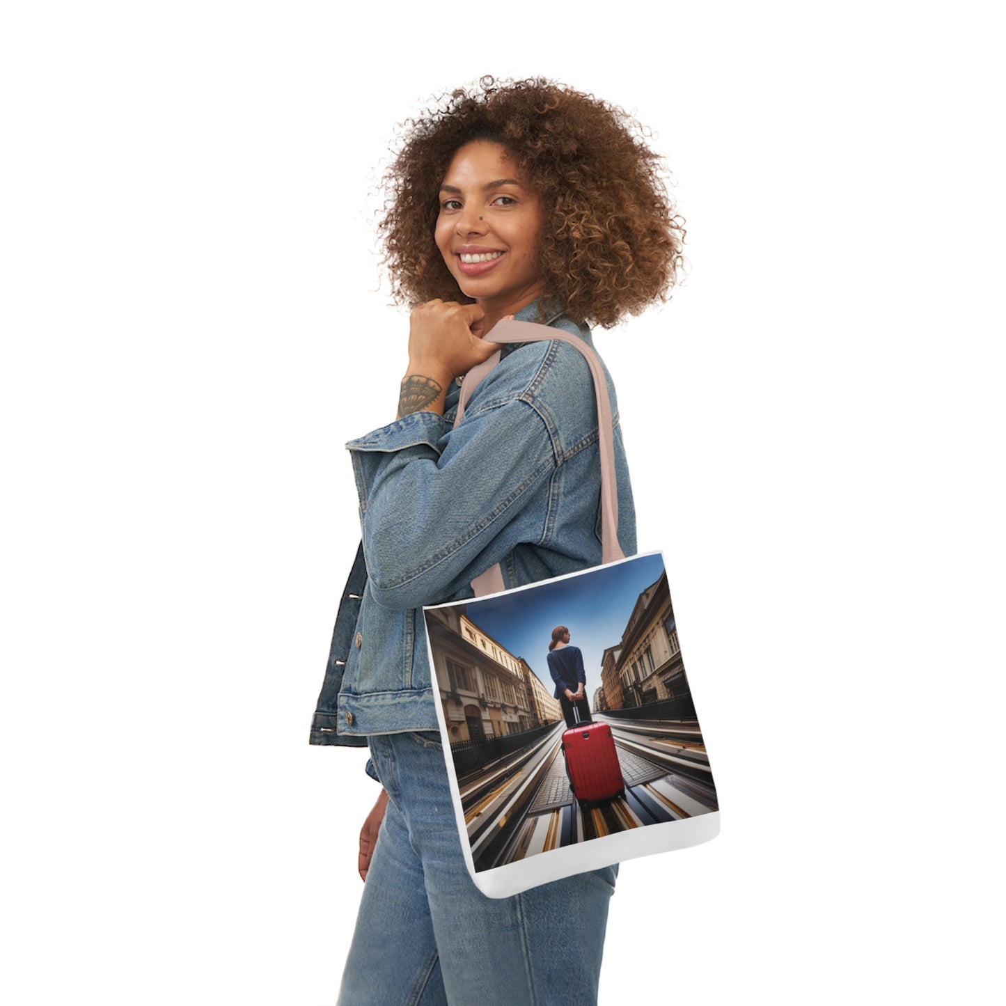 Canvas Tote Bag, 5-Color Straps