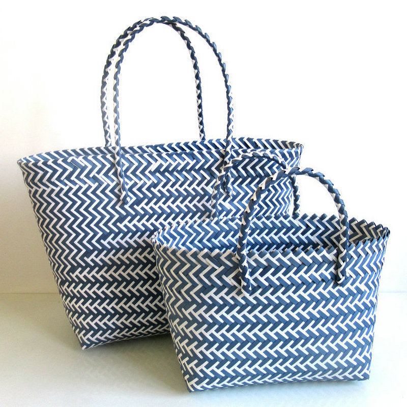 Woven Portable Striped Color Matching Beach Fashion Women's Bag