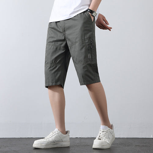 Cotton Cropped Shorts Season Thin Casual Pants