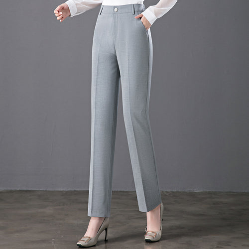 Women's High-Waist Casual Loose-fitting Straight-leg Pants